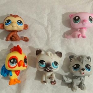 Littlest Pet Shop Colorful Animal Figurines